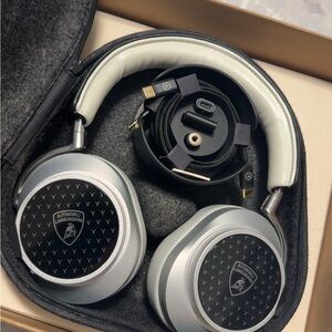 Lamborghini Metallic Gray Headphones
